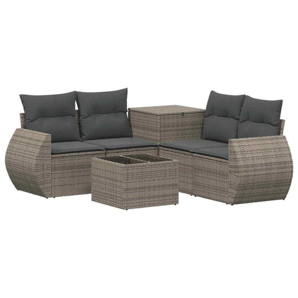 Set di divani 6 pz Grigio e Grigio Scuro 3447514