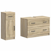 Set di Armadi da Bagno da 2 Pezzi UTRECHT Rovere Sonoma 3417731