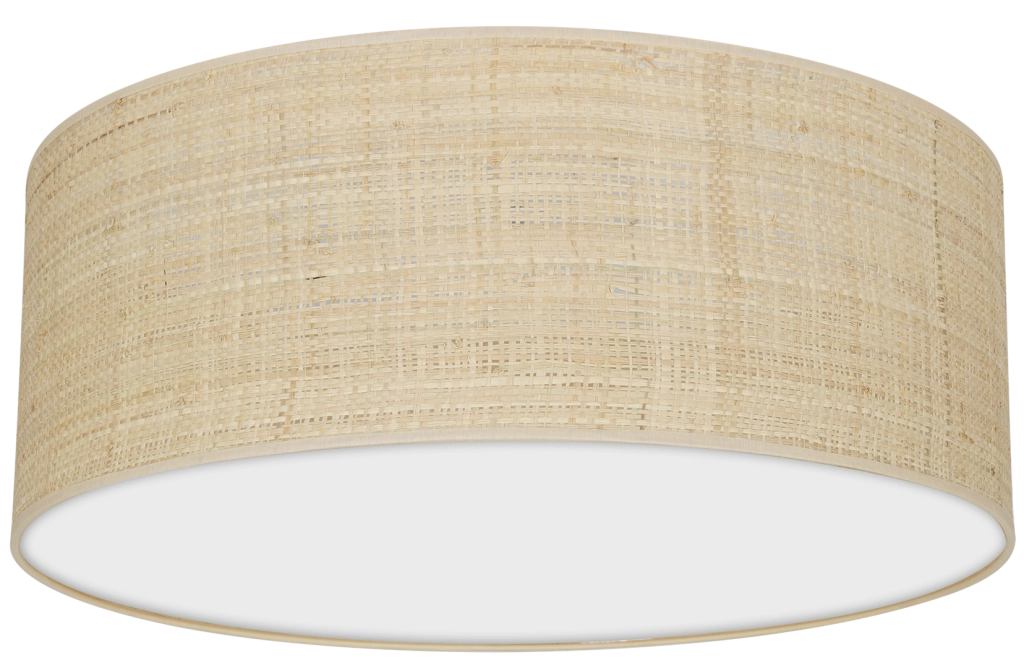 Plafoniera tonda Milagro Marshall rattan 40cm 2xE27