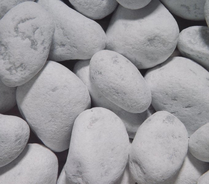 10 Sacchi da 25kg di Ciottoli marmo Bianco Carrara 40/60 mm sassi pietre