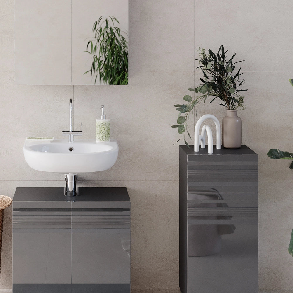 Vicco Mobiletto bagno Antracite 36.4 x 79 cm