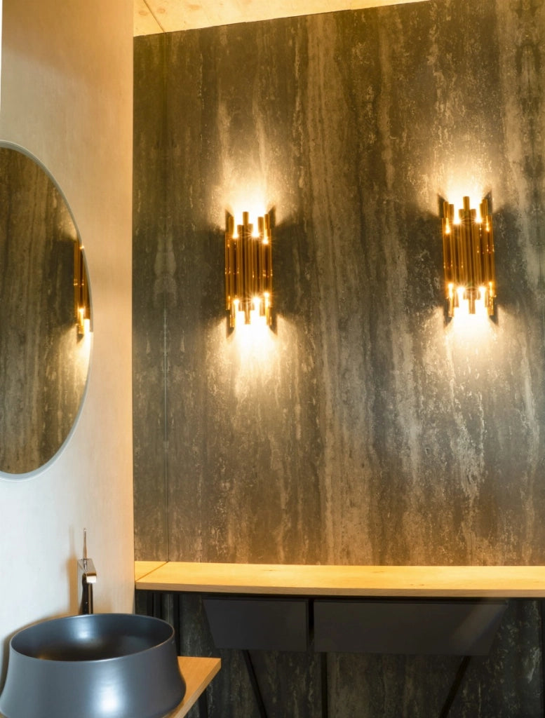 Applique decorativa a tubi ottone Maxlight Organic LED 8W