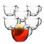 Set di 6 bicchieri da tè/caffè invernali KADAX da 480 ml con manico.