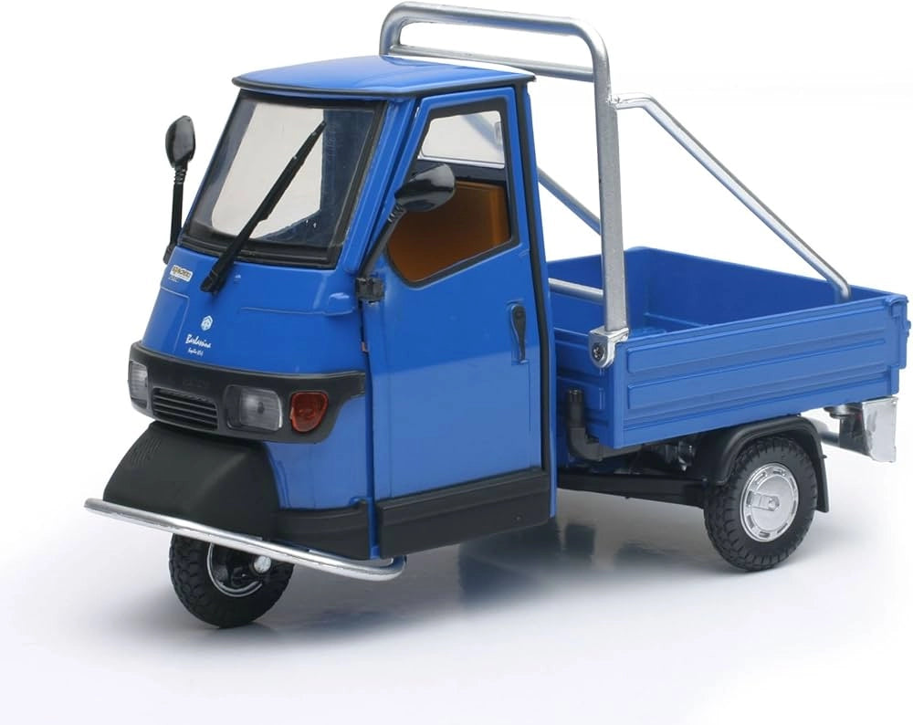Piaggio Ape Cross 50, Colore blu scala 1:18, Newray,Eta 8+