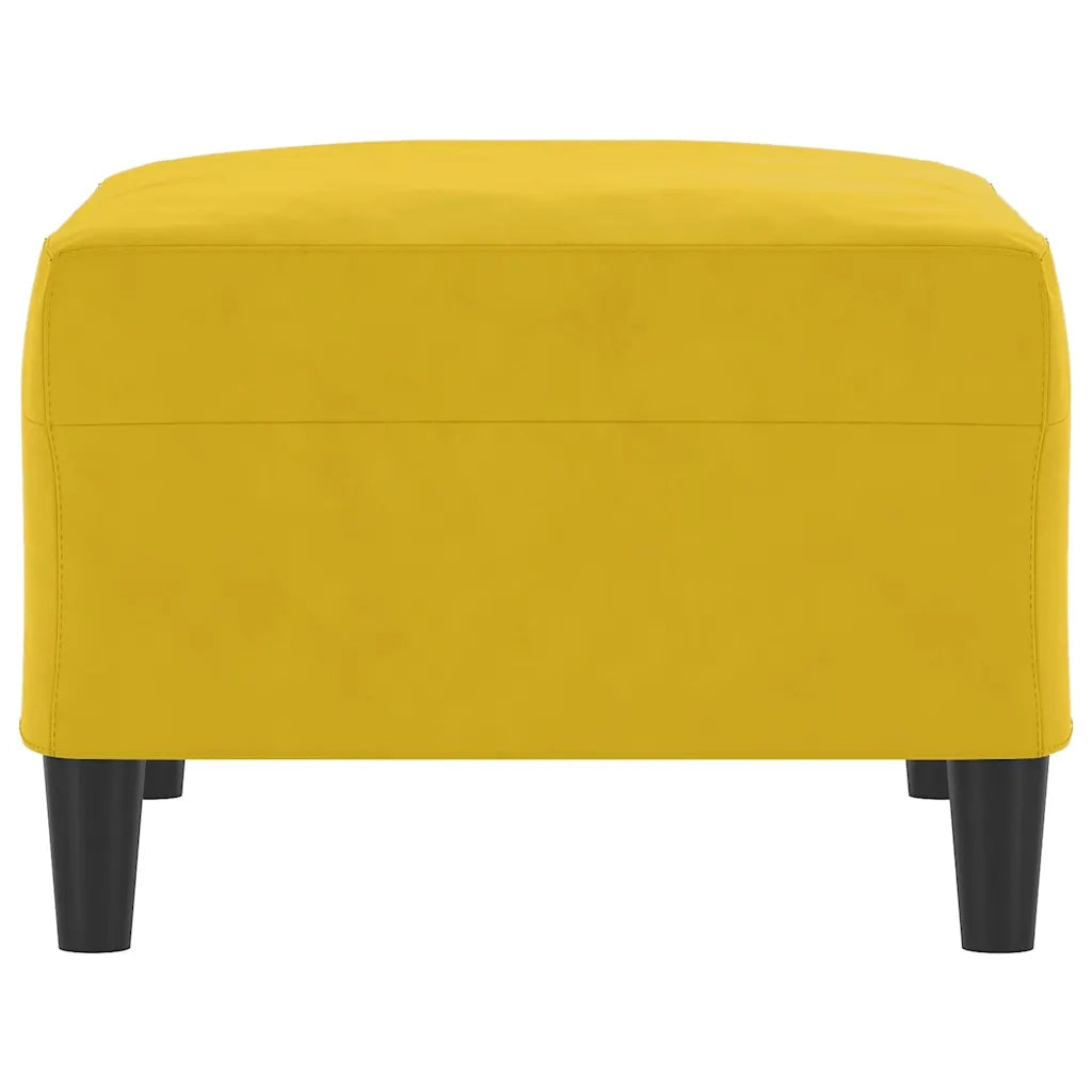 Poggiapiedi giallo 70x55x41 cm in Velluto 349323