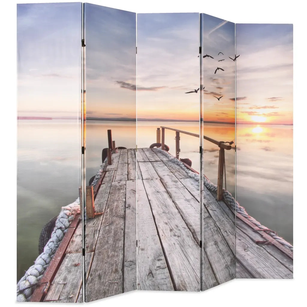 Divisorio Ambienti | Divider per stanze | Paravento Pieghevole 200x170 cm Stampa Lago
