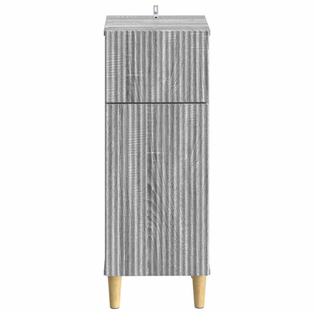 Mobiletto da Bagno ARNHEM Sonoma grigio 30 x 31 x 80 cm 896611