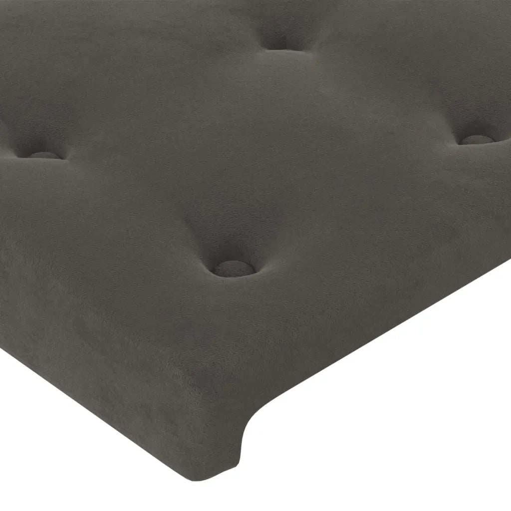Testiera Grigio Scuro 80x5x78/88 cm in Velluto 346411
