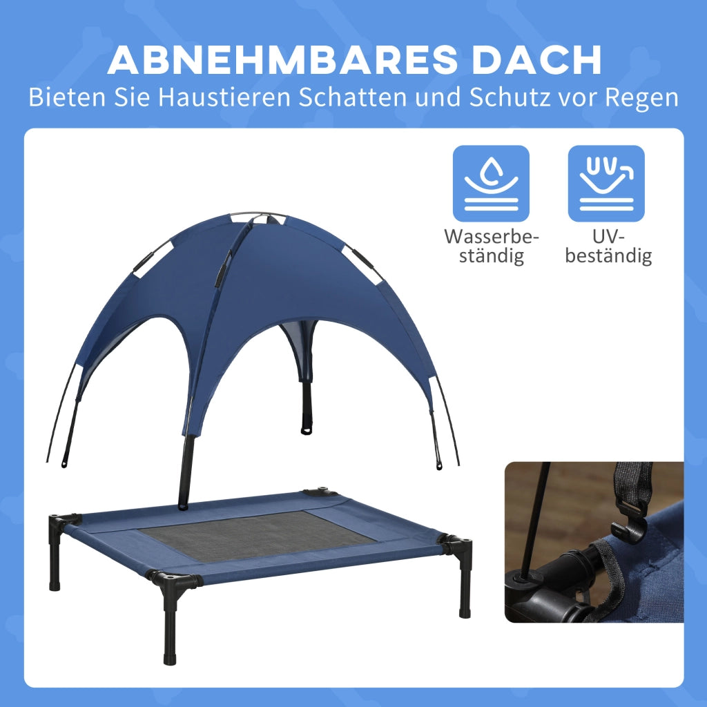 Letto per animali domestici con baldacchino ¨C Minimal ¨C Blu