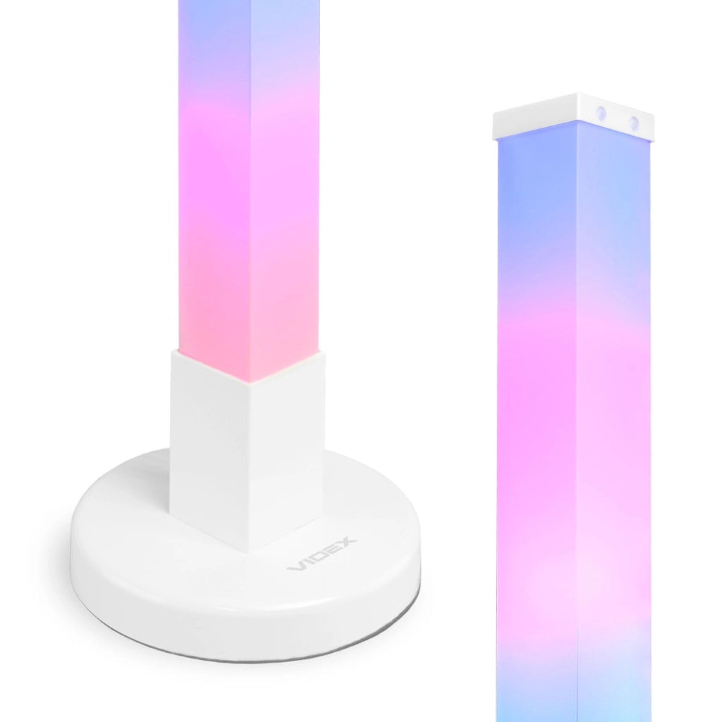 Lampada da terra LED RGBW 151cm dimmer telecomando Videx