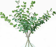 Steli di Eucalipto Artificiale - 3 Pezzi - Verde - Per Decorazione