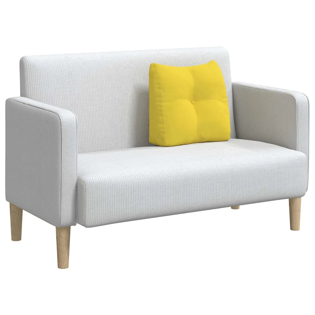 Cuscino per Schiena Giallo Chiaro 45 x 24 x 50 cm Tessuto 42014363
