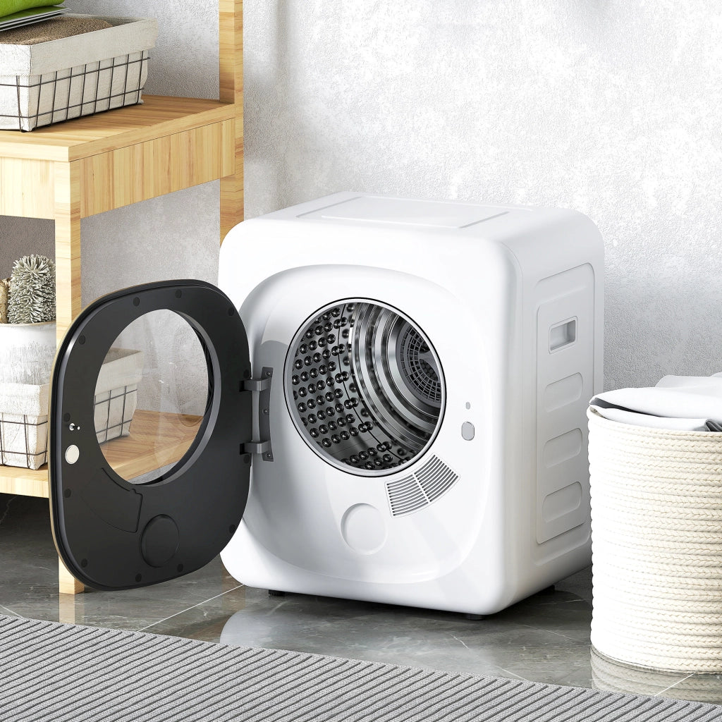 Asciugabiancheria 4 kg compatto ¨C zephmum ¨C 5 programmi timer bianco e nero