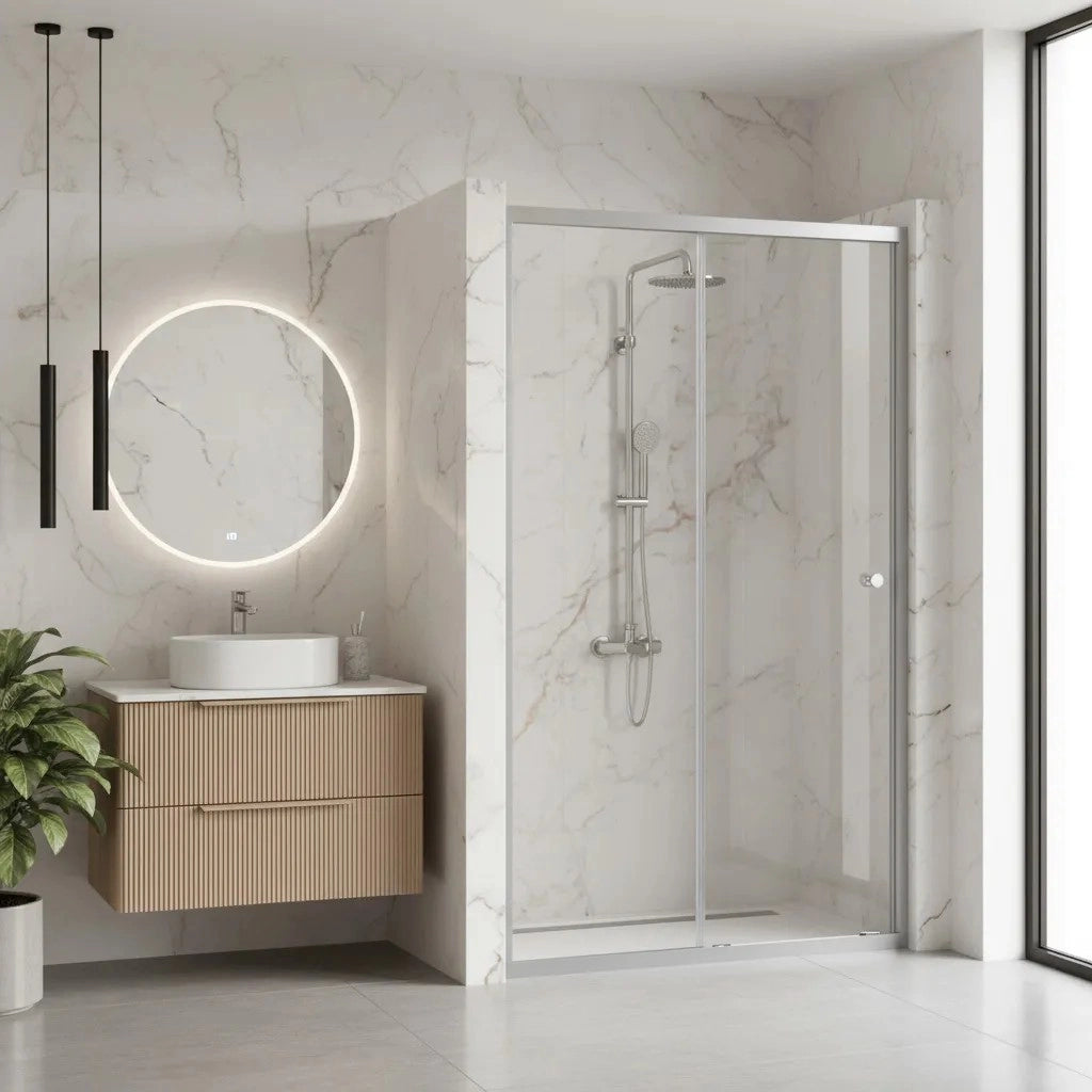 Porta Doccia Rea Primo Slide 110 Chrome