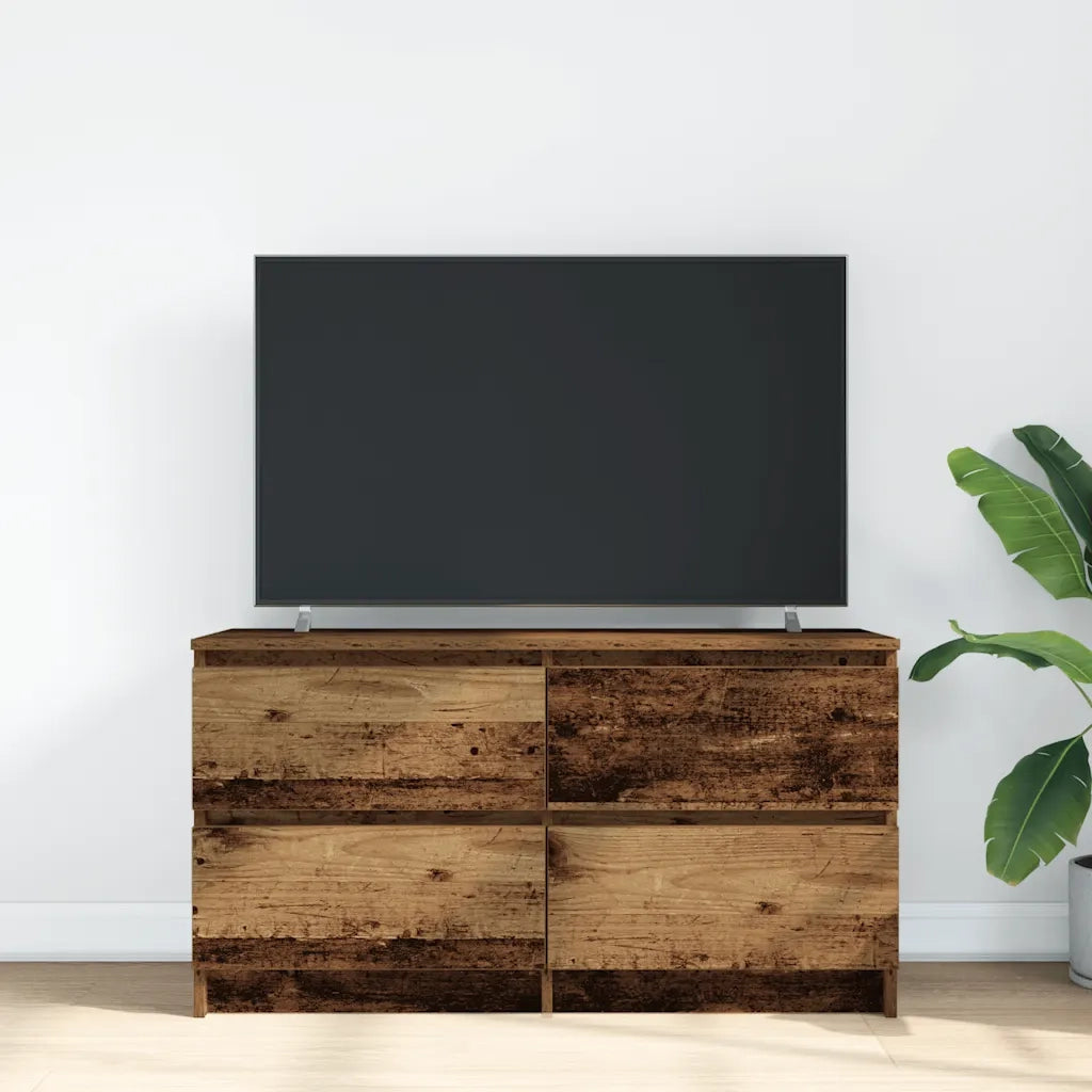 Mobile TV | Armadietto TV | Mobile Porta TV Legno Antico 100x35x54 cm in Legno Multistrato