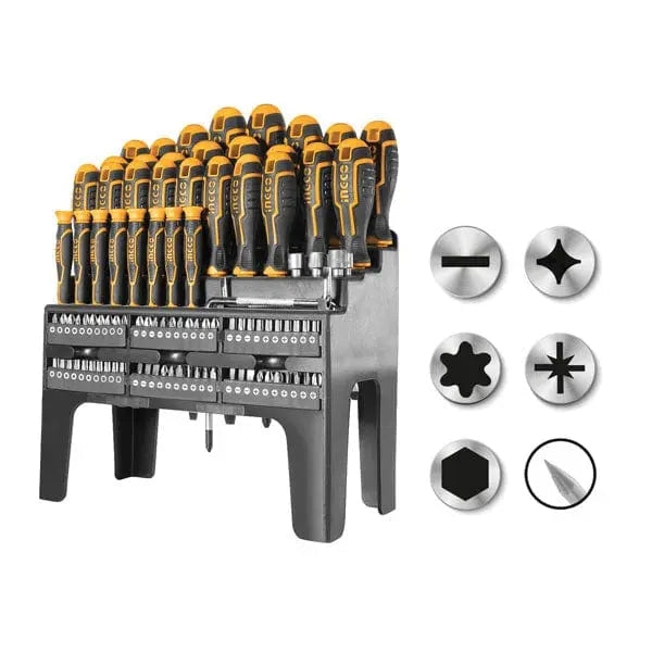Set cacciaviti 100 pz assortiti ingco