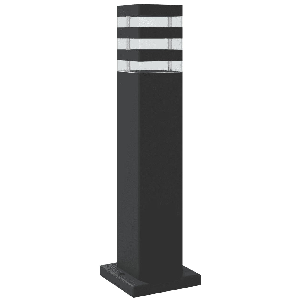 Lampada da Terra per Esterni con Sensore Nera 50cm in Alluminio 4006399