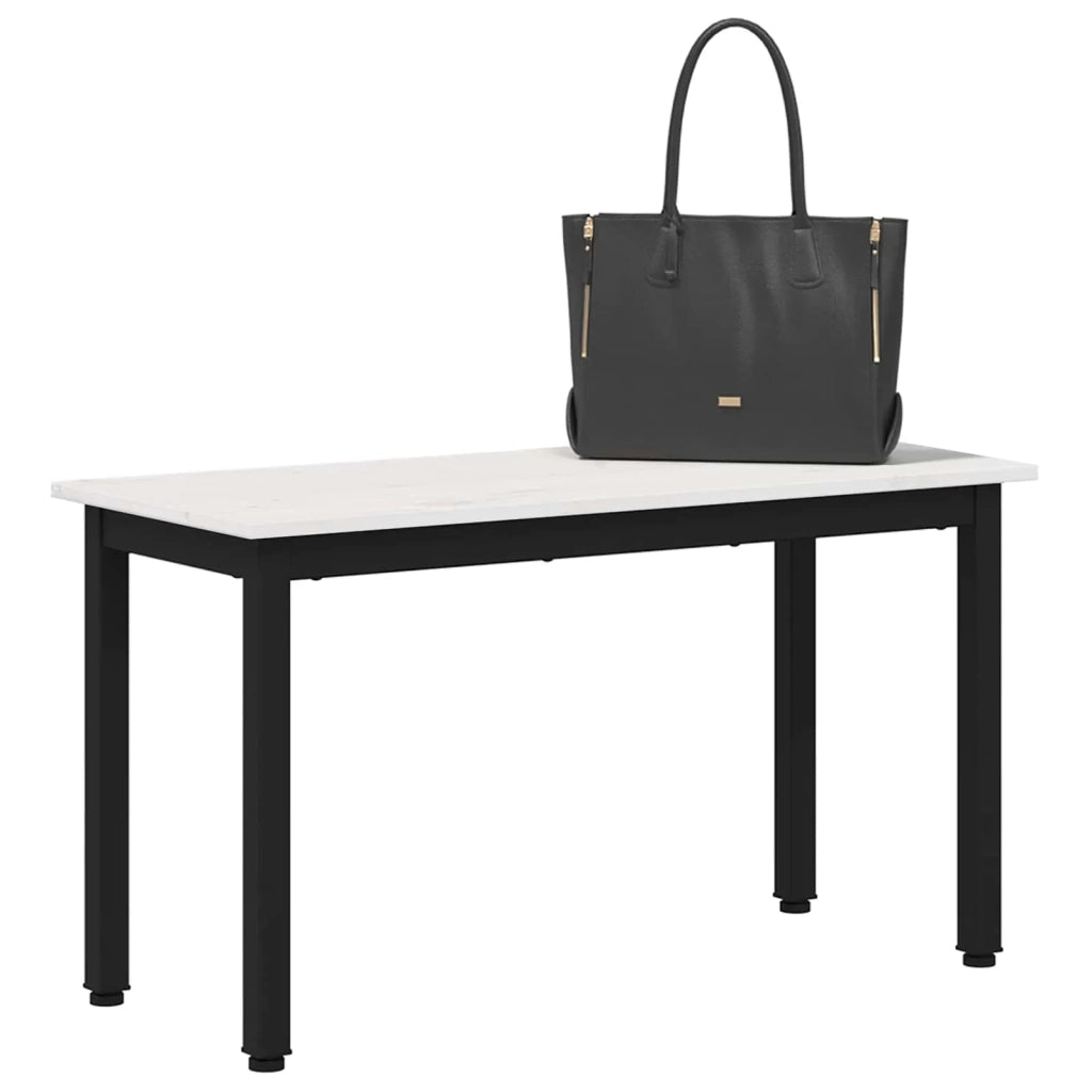 panchina Bianco 80 x 35 x 45 cm Pino massello 892772