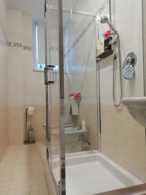 Box doccia Cristallo 6 mm 3 lati - Due Fissi piu' porta Saloon Trasparente - Misura: 60 x 130 x 60 x190h