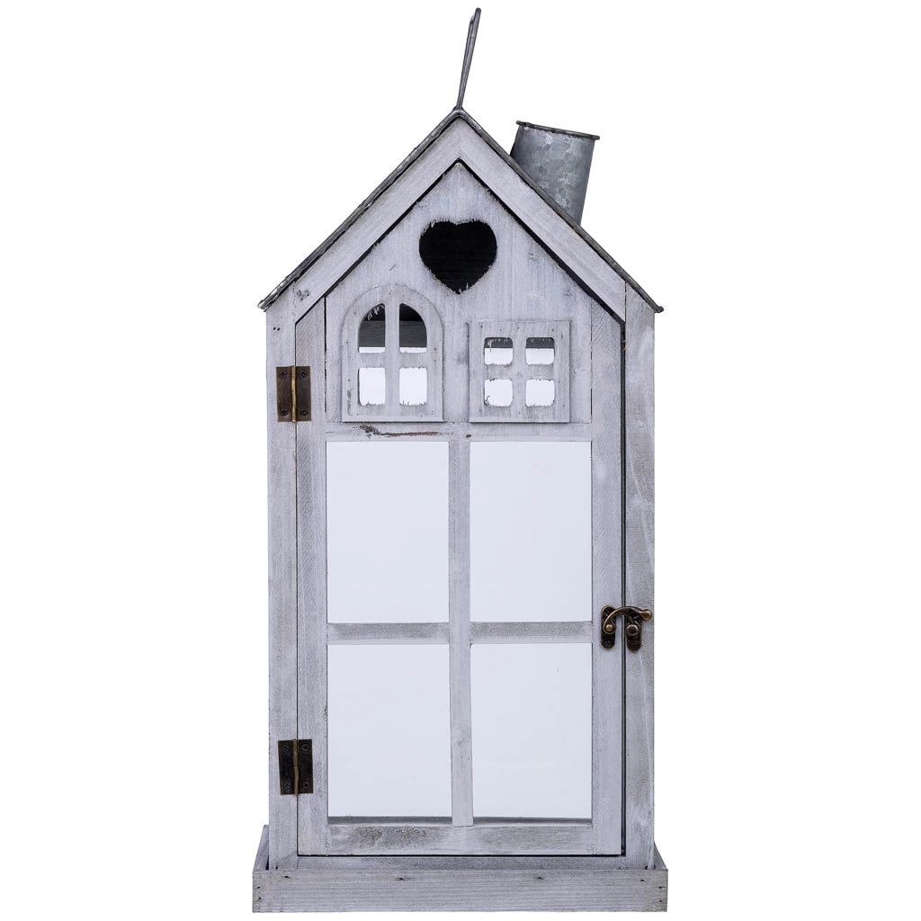 Lanterna in legno 25x15x53h cm