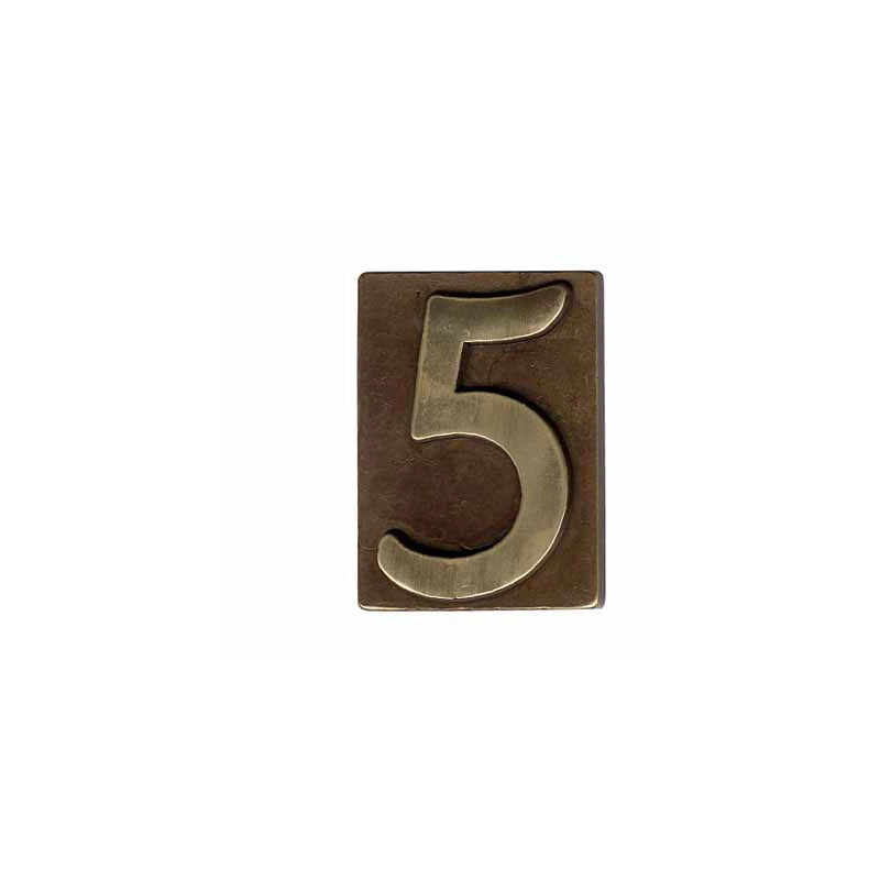 Numero Civico Ottone Bronzato 0 60X80