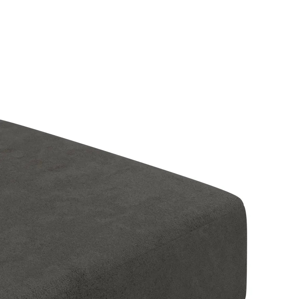 Divano letto | Sof¨¤ letto | Letto singolo a 2 Posti Grigio Scuro in Velluto