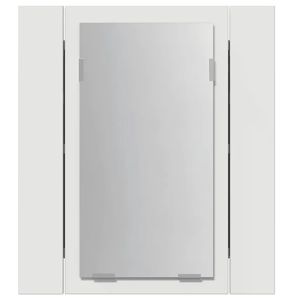 Specchio da Bagno con LED-Specchio per Bagno Bianco 40x12x45 cm in Acrilico