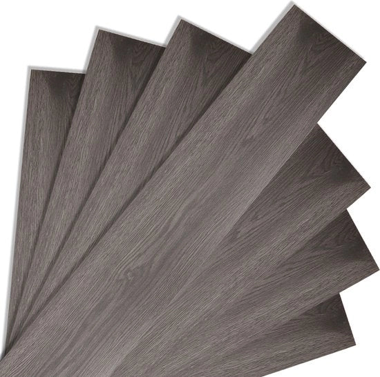 Pavimento in PVC autoadesivo - 42 pezzi - 5,85 m² - Copertura pavimento in PVC - Pavimenti in PVC - Pavimento in vinile - Pavimenti in vinile - Naturale - 91,5 x 15,2 cm x 1,5 mm - Spessore 1,5 mm - Tavola da notte Eichen