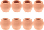 Mini vasi di argilla - Set da 8 pezzi