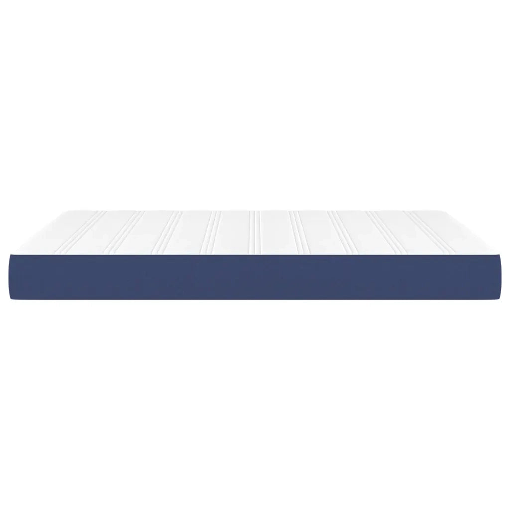 Materasso a Molle Insacchettate Rigidit¨¤ Media Blu 140x200x20 cm in Tessuto