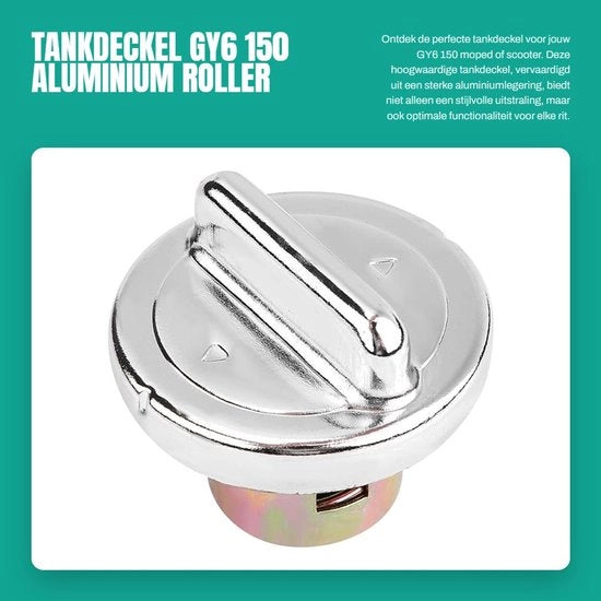 Coperchio serbatoio in lega di alluminio - GY6 Moped - Roller - Scooter - Diametro 5,5 cm - Altezza 4,8 cm - Nuovo di pegio - Coperchio serbatoio del carburante