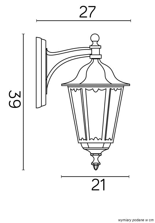 Applique esterno Retro nero 1 luce E27 IP43 SU-MA K3012