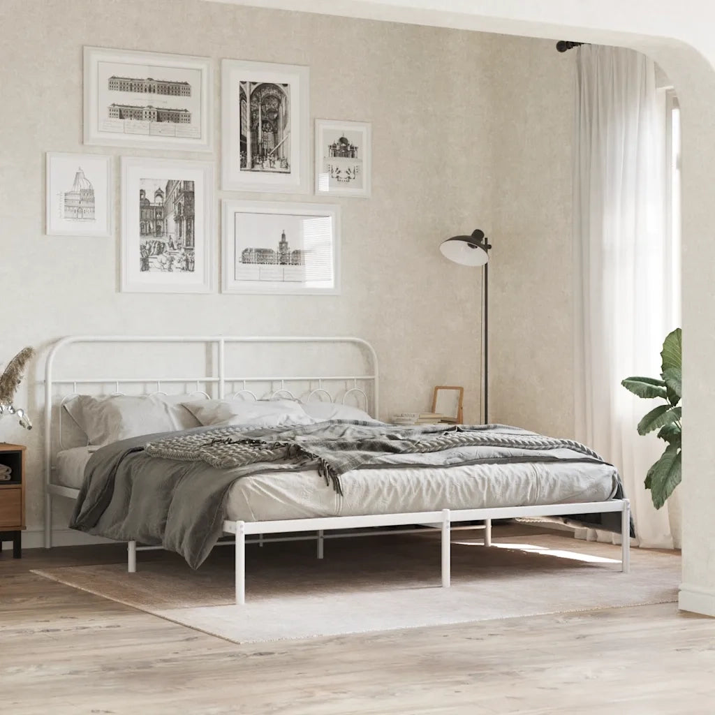 Testiera di Ricambio in Metallo Bianco 183 cm 377202
