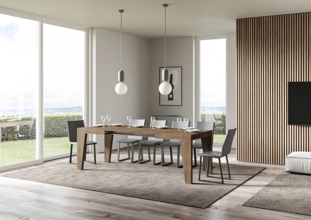 Tavolo Allungabile 120/224x90x77 cm Naxy Noce
