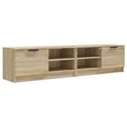 Mobile TV multimediale mensola TV credenza mobile TV sala da pranzo soggiorno camera da letto 2 pezzi rovere Sonoma 80 x 35 x 36,5 cm legno ingegnerizzato marrone 02_0028621