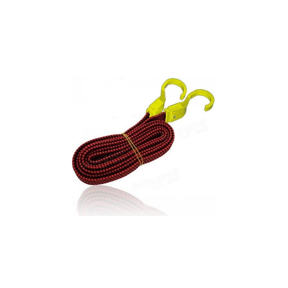 Trade Shop - Corda Elastica Con Ganci Per Bici, Moto, Auto 5 Pezzi Da 1,5 M X 2 Cm -