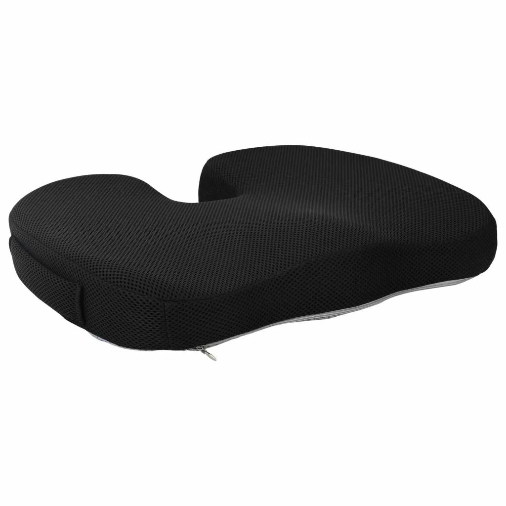 Cuscino per la seduta Nero 47 x 36,5 x 8 cm Schiuma Memory 42012685