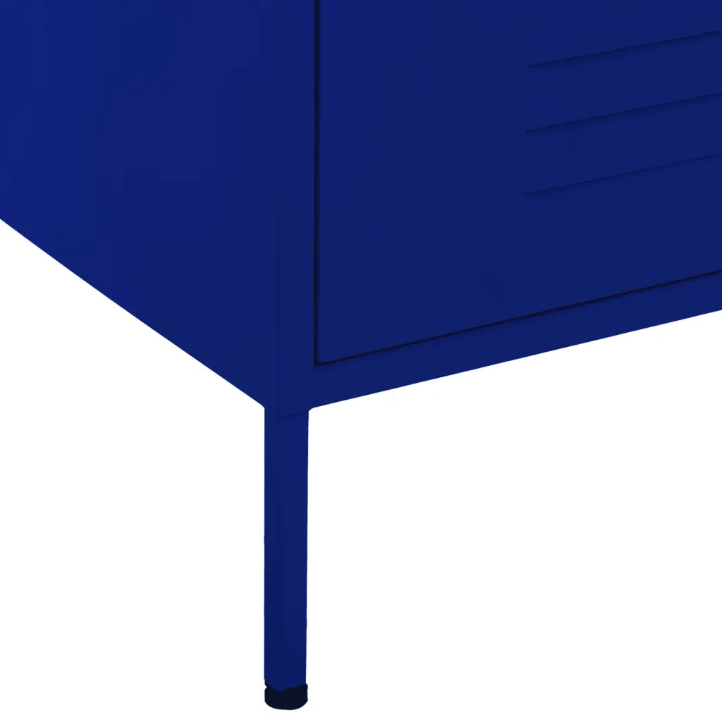 Cassettiera Blu Marino 80x35x101,5 cm in Acciaio CFW8677153