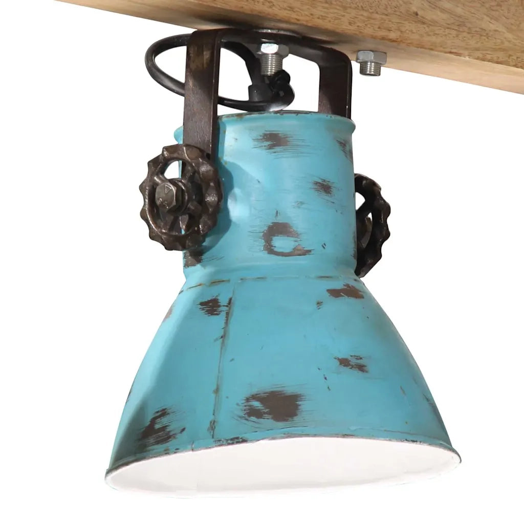 Lampada da Soffitto 25 W Blu Anticato 90x24x111 cm E27 371836