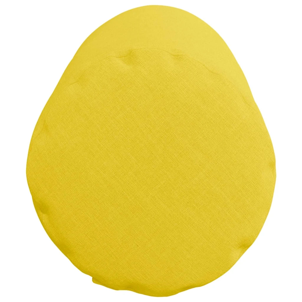 Cuscini a rullo 2 pz | Cuscini per sedie Giallo Chiaro ? 25 x 70 cm Tessuto