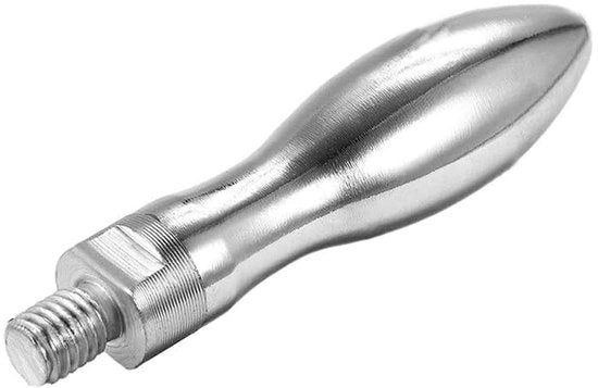 Manubrio a Mano in Carbonio con Ruota a Mano M10 - 100x23 mm - Manubrio con Maniglia - Resistente alla Corrosione e all'Ossidazione - per Apparecchiature di Automazione