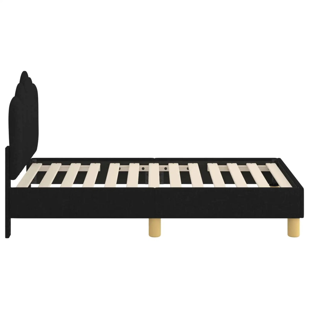 Struttura letto per bambini con testata-Giroletto per bambini Nero 70 x 140 cm 778630