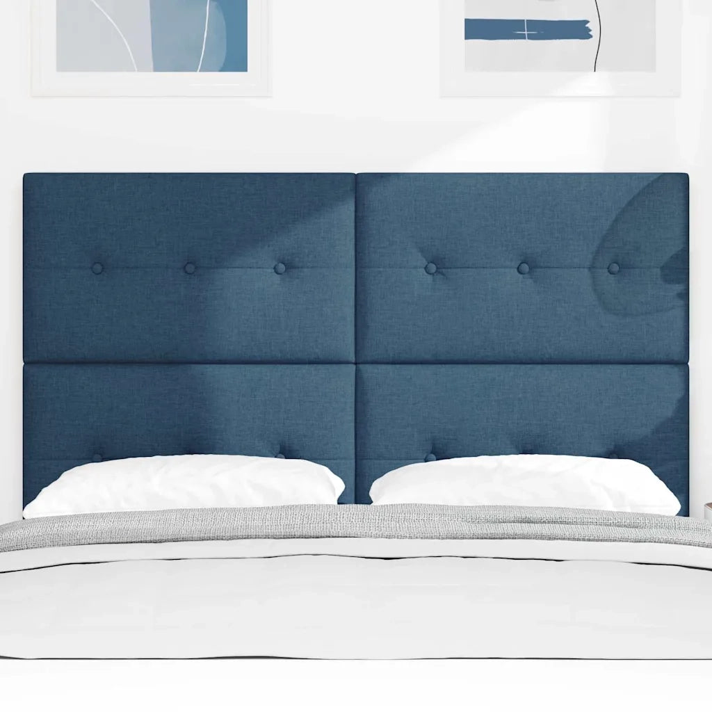 Testiera | Testata LED con strisce LED con Testiera | Testata Blu 160 cm Tessuto