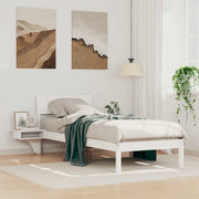 Struttura del letto Bianco 75 x 190 cm Pino massello 873473