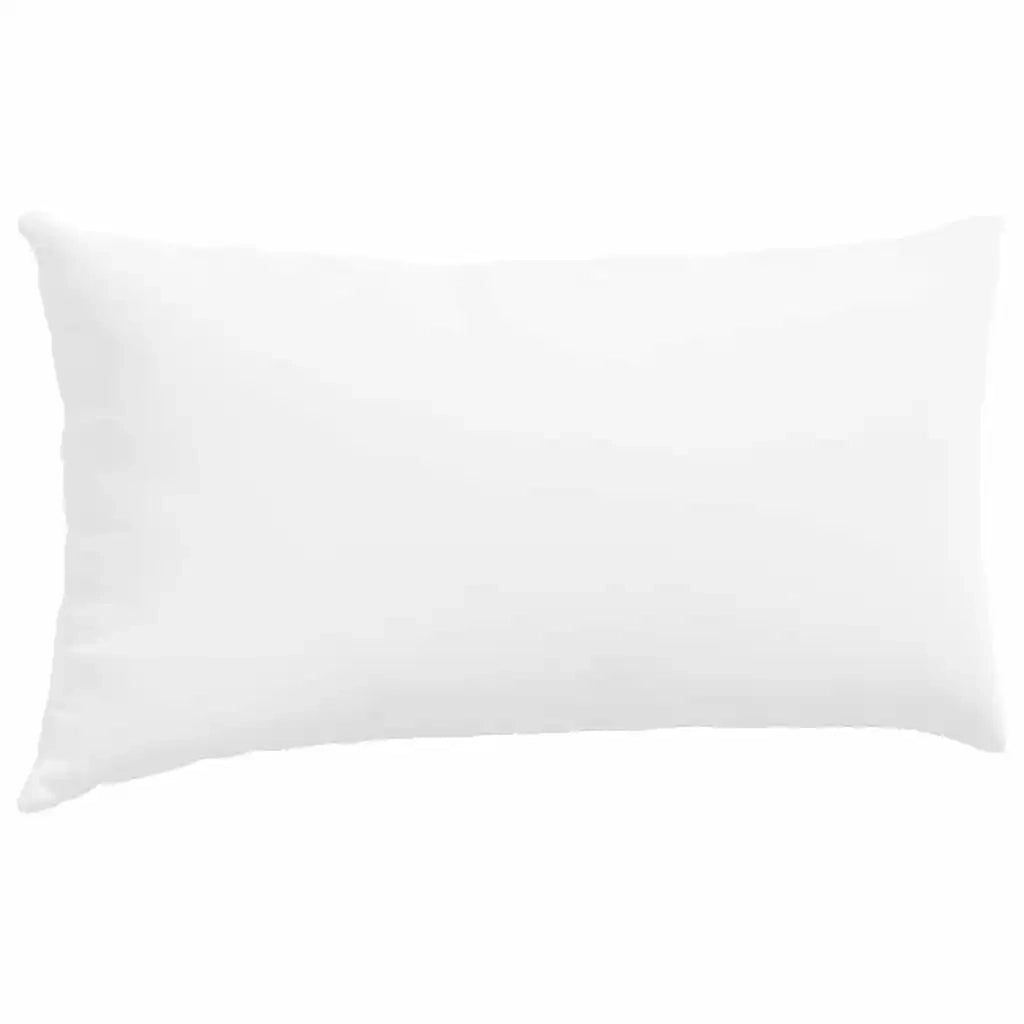 Cuscini da Divano 2 pz-Set di 2 Cuscini per Sofa Bianco 80 x 40 cm Tessuto