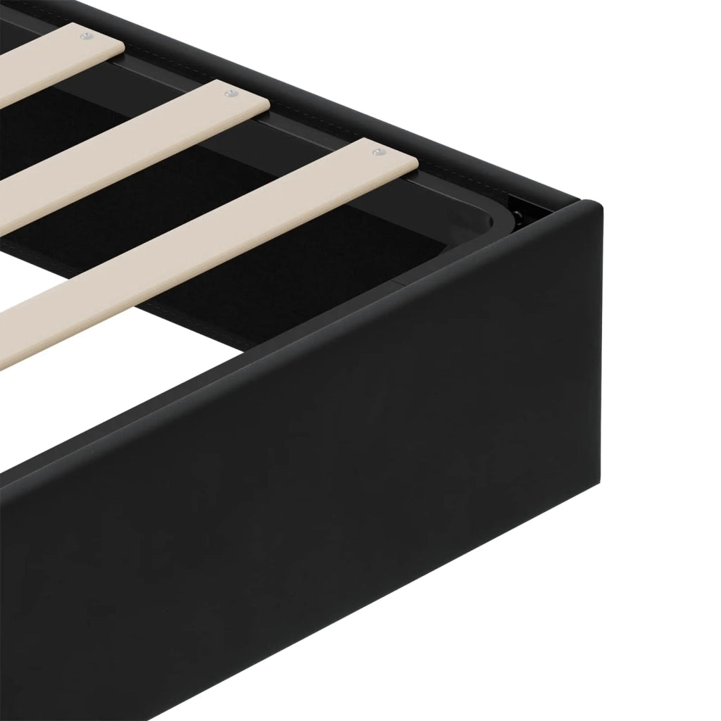 Letto ottomano Nero King size Velluto 3403078