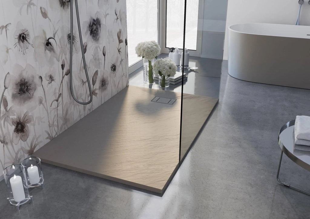 Piatto Doccia 70x160 cm in Acrilico Fosterberg Azalea Antracite