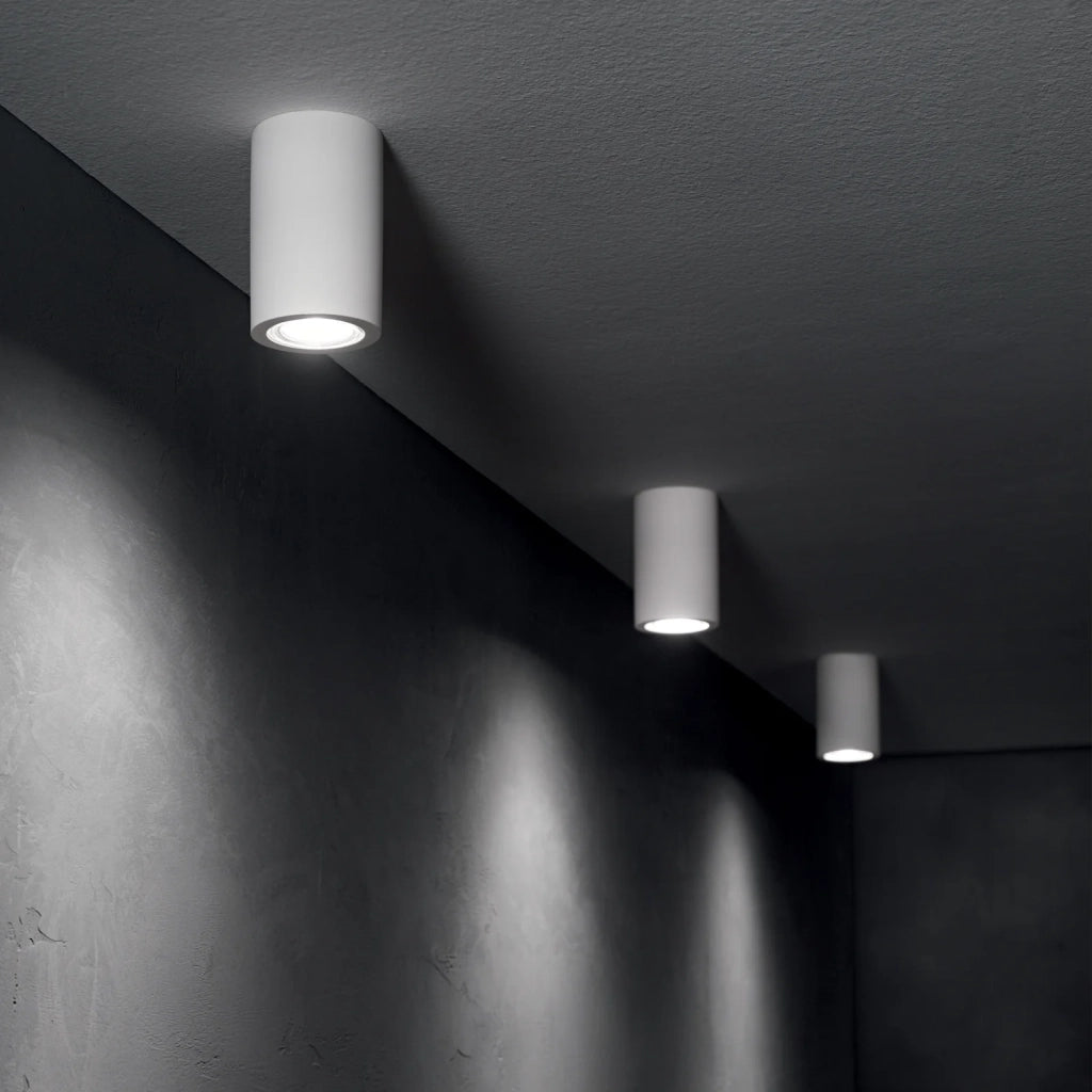 Lampada A Sospensione Look 1 Luce Gu10 Gesso