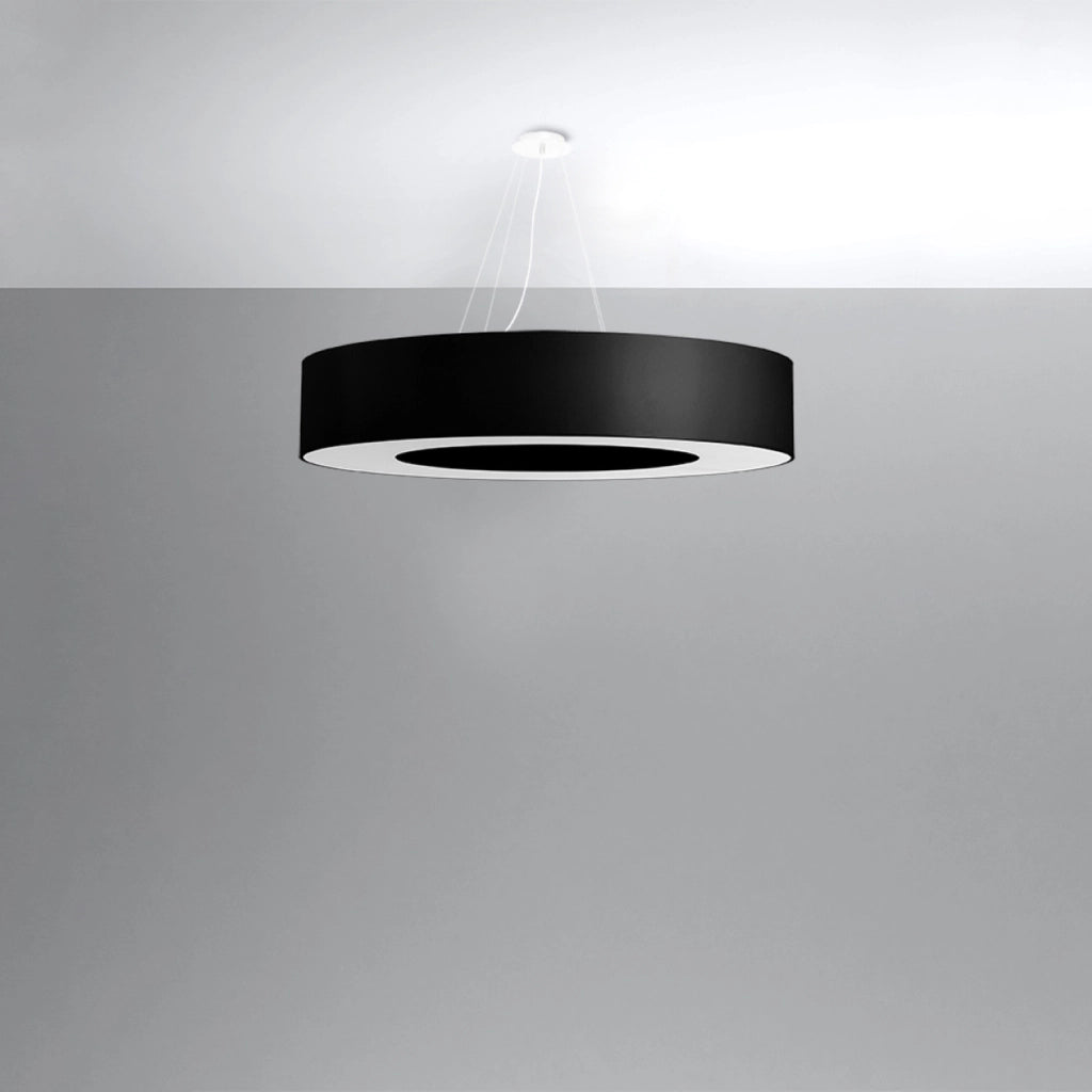 Lampadario SATURNO 90 nero
