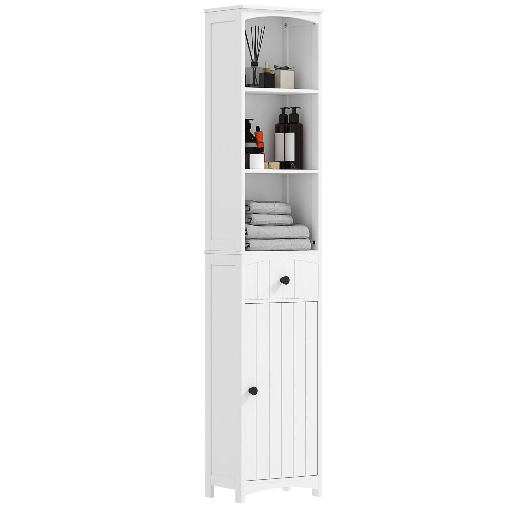 Mobile bagno con 3 ripiani e 1 cassetto ¨C Xylo ¨C MDF bianco